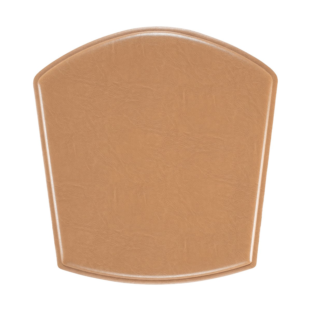 Hans K ZigZag pad chair Bonded leather camel | Scandinavian Design | Seat cushions & pads | Brown