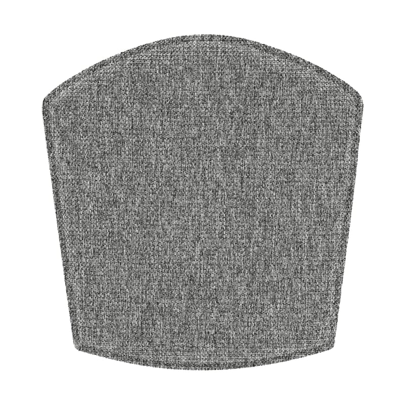 Hans K ZigZag pad chair Natural fabric mottled grey