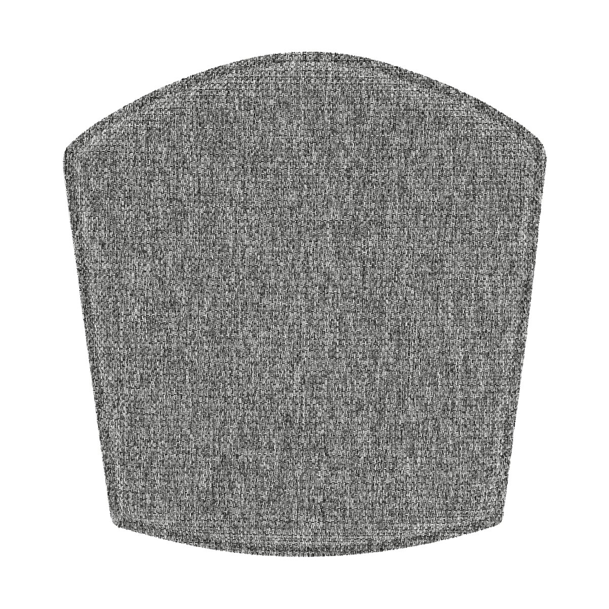Hans K ZigZag pad chair Natural fabric mottled grey