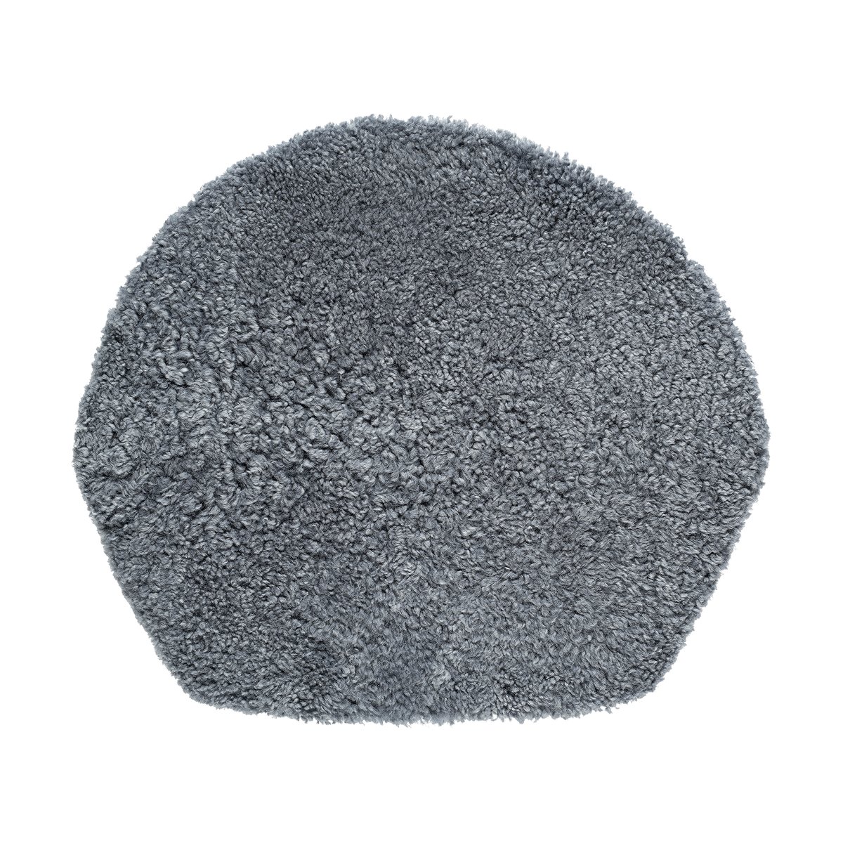 Hans K ZigZag pad lounge Sheep skin - Graphite | Scandinavian Design | Seat cushions & pads | Grey