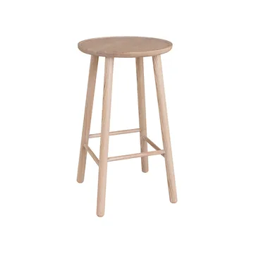 ZigZag round bar stool 63 cm - Blonde ash - Hans K
