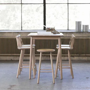 ZigZag round bar stool 63 cm - Blonde ash - Hans K