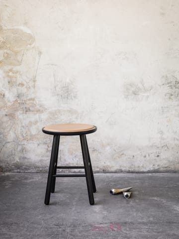 ZigZag stool 47cm - Stained black ash - Hans K