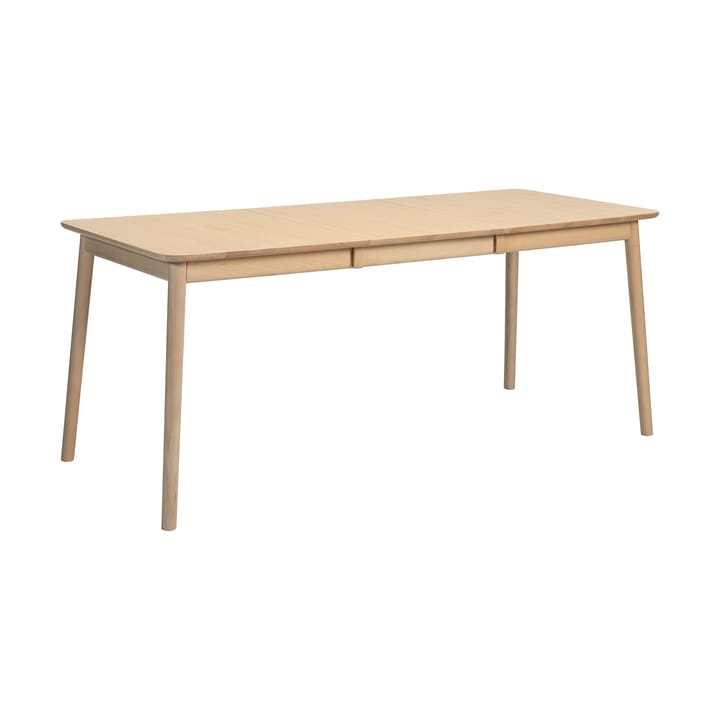 ZigZag table 127x75 cm incl. additional disc 53 cm - Stained blonde ash - Hans K