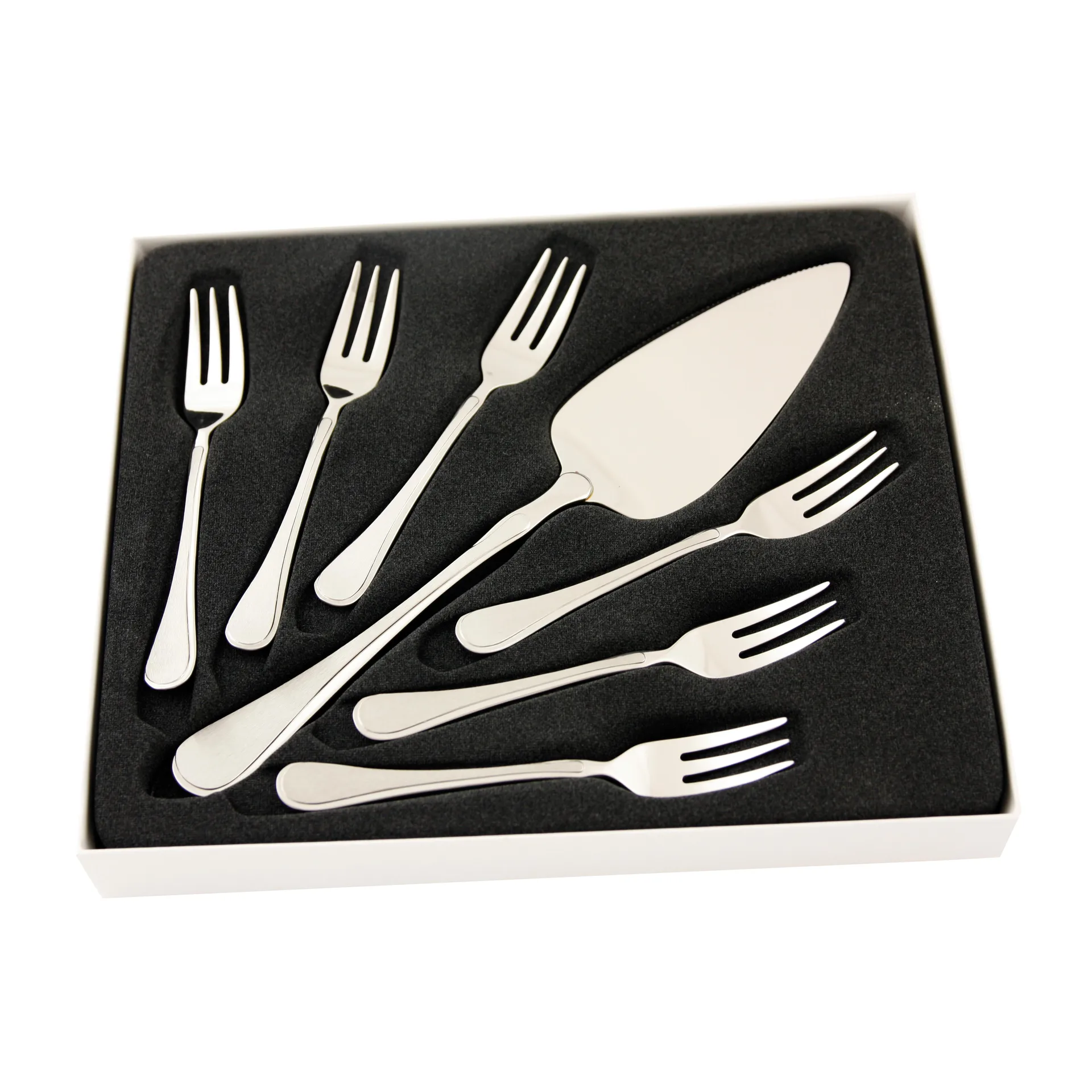 Carina cake set 7 pcs, stainless steel Hardanger Bestikk