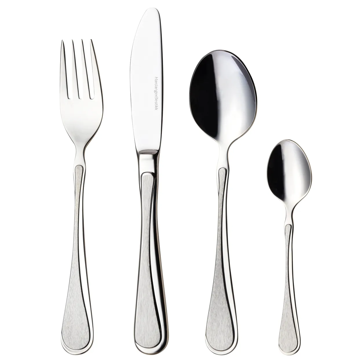 Hardanger Bestikk Carina cutlery 18 pcs 24 pcs | Scandinavian Design | Cutlery sets | Silver-coloured