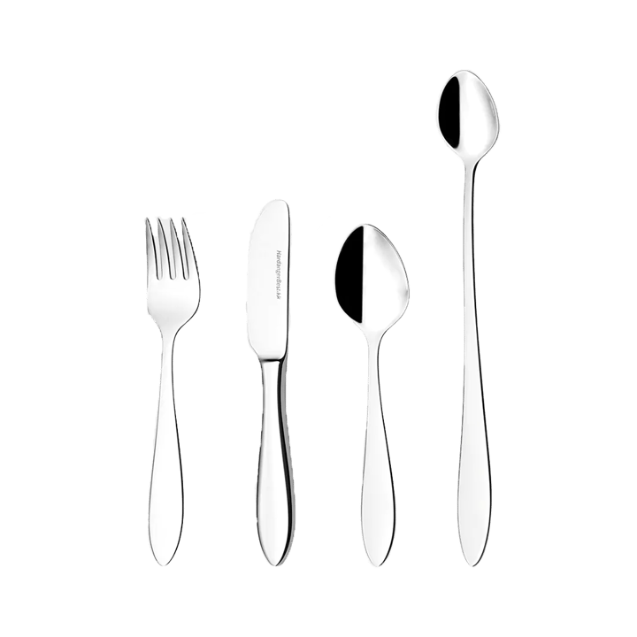 Fjord children's cutlery 4 pieces - Stainless steel - Hardanger Bestikk