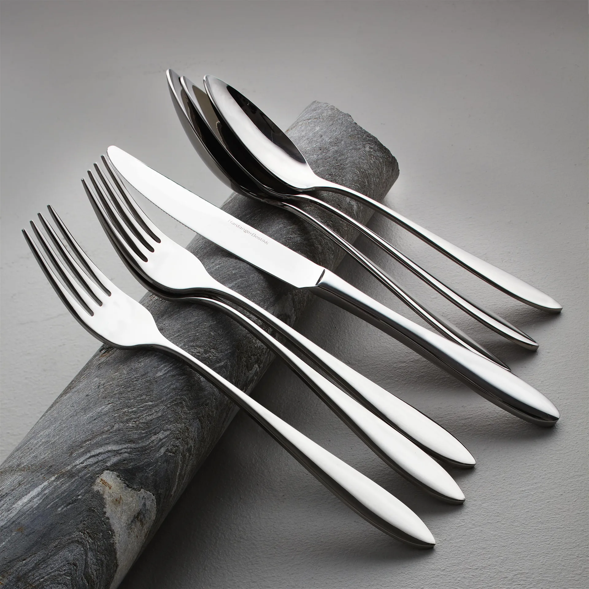 Fjord cutlery set, 48 pcs Hardanger Bestikk