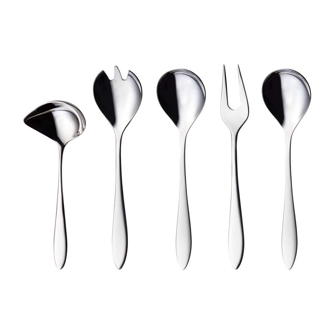 Hardanger Bestikk Fjord serving set 5 pieces Stainless steel