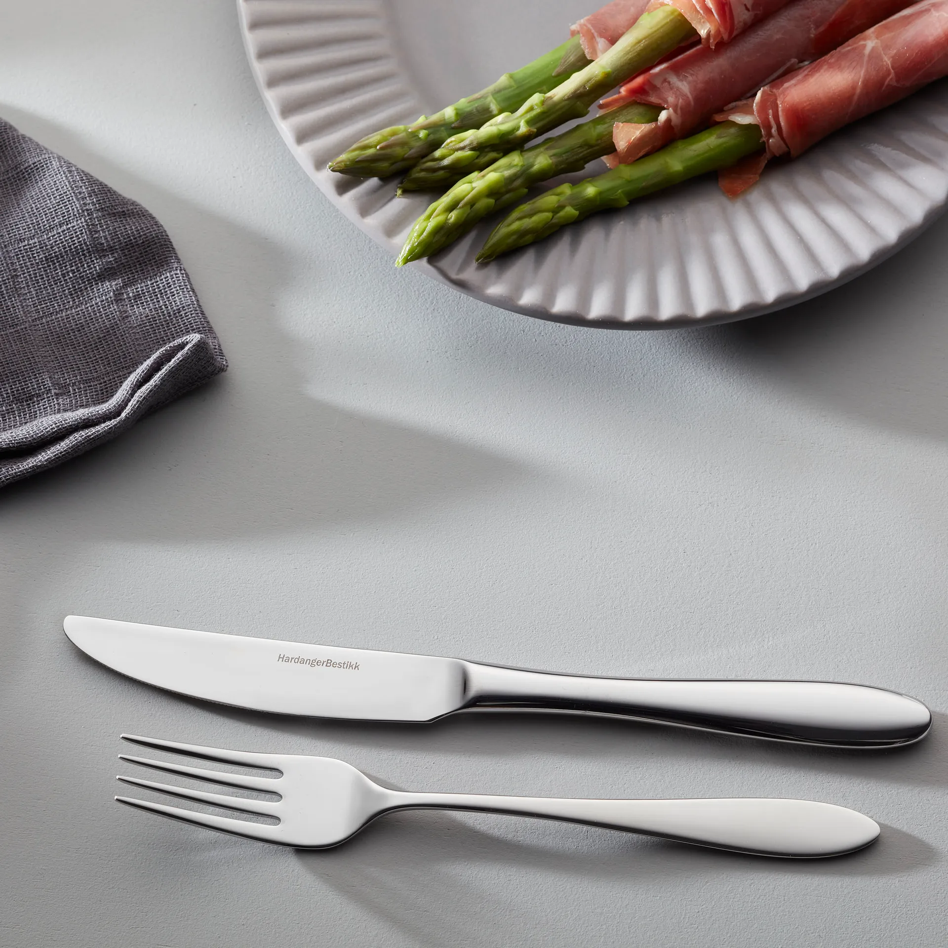 Fjord starter set 8 pcs, stainless steel Hardanger Bestikk