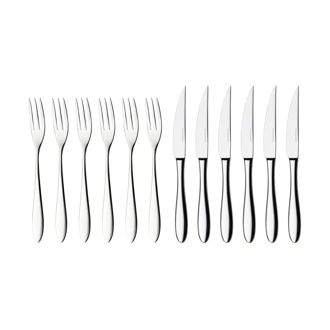Fjord steak cutlery 12 pcs, stainless steel Hardanger Bestikk