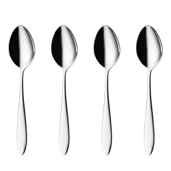 Fjord tea spoon 4 pcs - stainless steel - Hardanger Bestikk