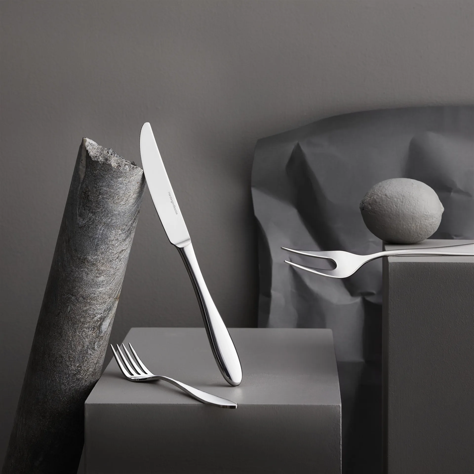 Fjord tea spoon, Stainless steel Hardanger Bestikk