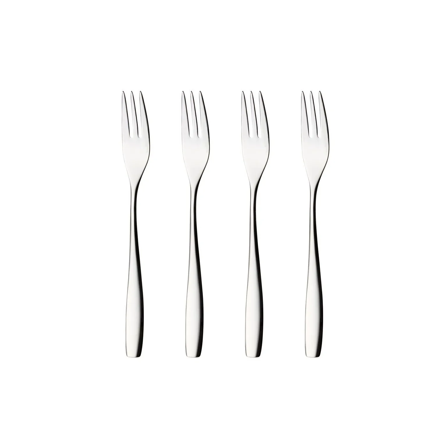 Julie cake fork 4-pack, stainless steel Hardanger Bestikk
