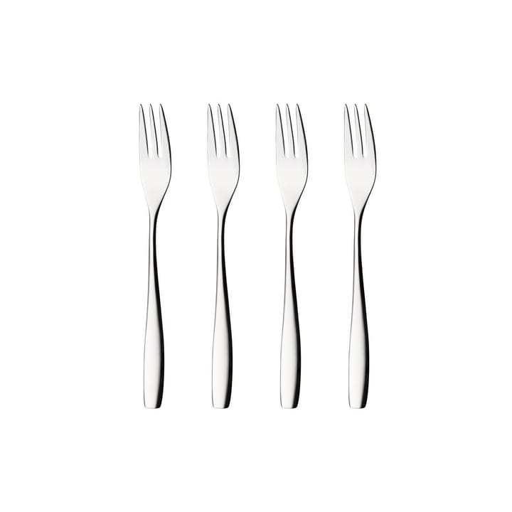 Julie cake fork 4-pack, stainless steel Hardanger Bestikk