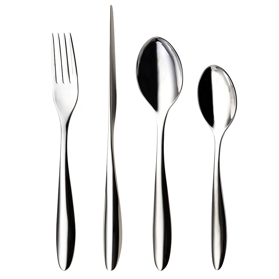 Hardanger Bestikk Lykke cutlery set 24 pcs | Scandinavian Design | Cutlery sets | Silver-coloured