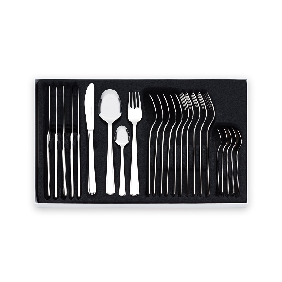 Hardanger Bestikk Mira cutlery set 24 pieces | Scandinavian Design | Cutlery sets | Silver-coloured