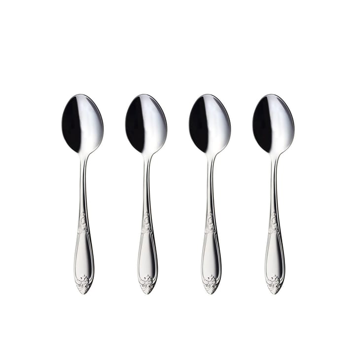 Nina dessertspoon 4-pack, stainless steel Hardanger Bestikk