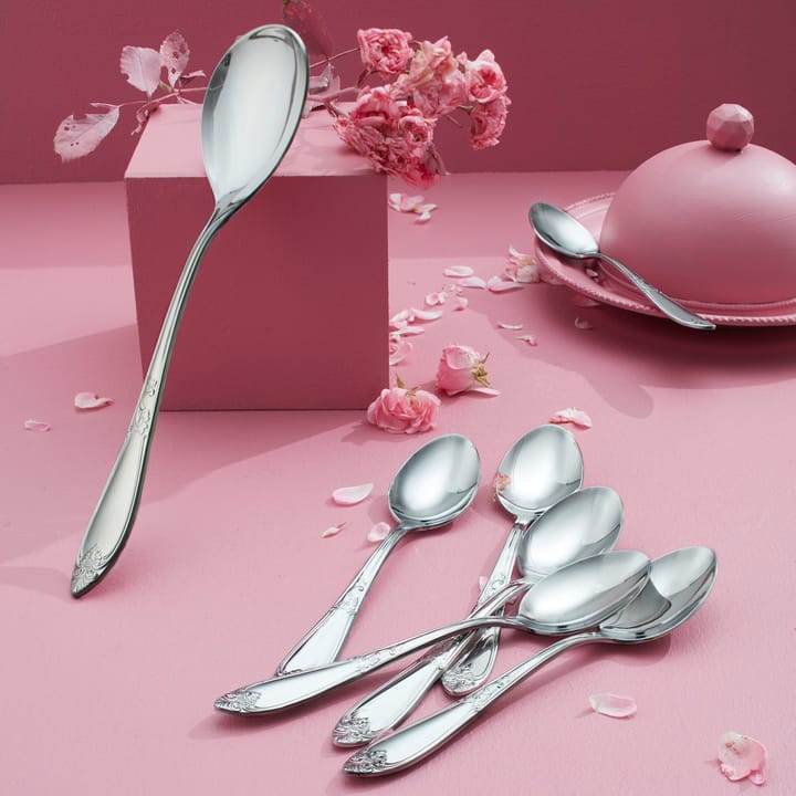 Nina dessertspoon 4-pack, stainless steel Hardanger Bestikk