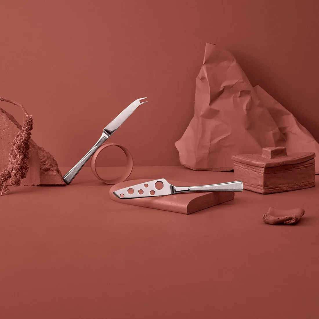 Ramona ostknife 2 pieces, Stainless steel Hardanger Bestikk