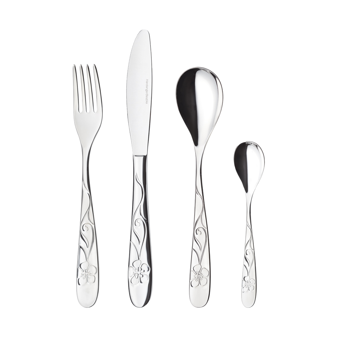 Hardanger Bestikk Sanna cutlery set 24 pieces | Scandinavian Design | Cutlery sets | Silver-coloured