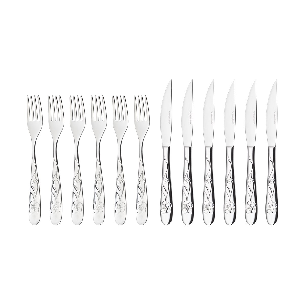 Hardanger Bestikk Sanna grill set 12 pieces | Scandinavian Design | Cutlery sets | Silver-coloured