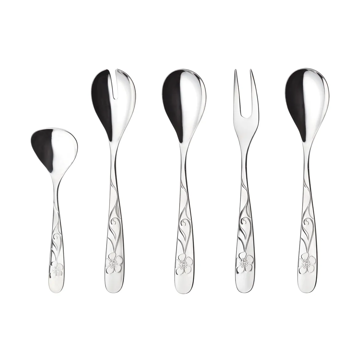 Hardanger Bestikk Sanna serving set 5 pieces | Scandinavian Design | Cutlery sets | Silver-coloured