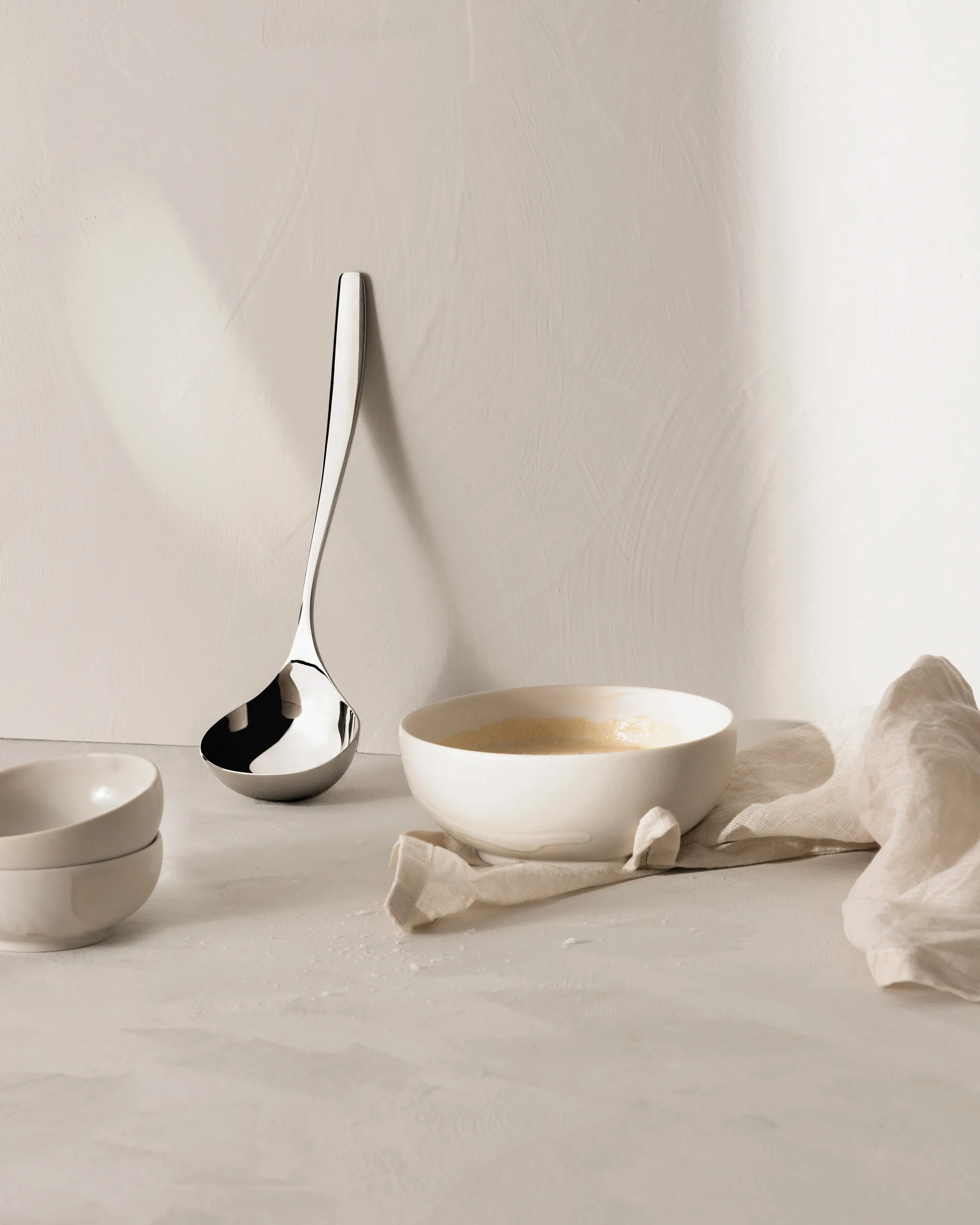 Øse mushroom ladle, Stainless steel Hardanger Bestikk