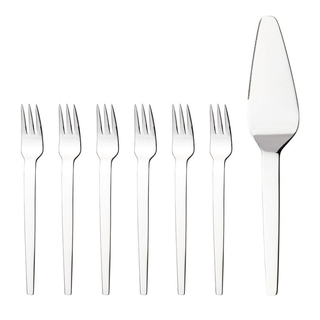 Hardanger Bestikk Tina cake set 7 pieces 7 pieces | Scandinavian Design | Cake knives & servers | Silver-coloured
