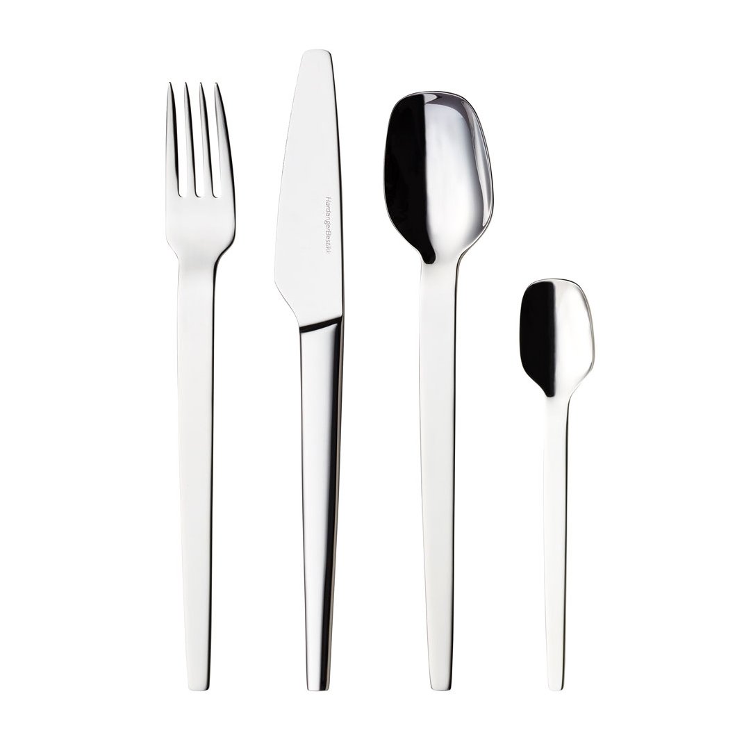 Hardanger Bestikk Tina cutlery set 24 pcs | Scandinavian Design | Cutlery sets | Silver-coloured