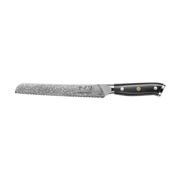 Damascus by Hâws bread knife 33 cm - Black-stainless steel - Hâws