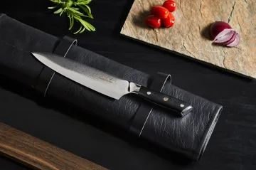 Damascus By Hâws chef's knife 32 cm - Black-stainless steel - Hâws