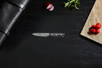Damascus By Hâws herb knife 20 cm - Black-stainless steel - Hâws
