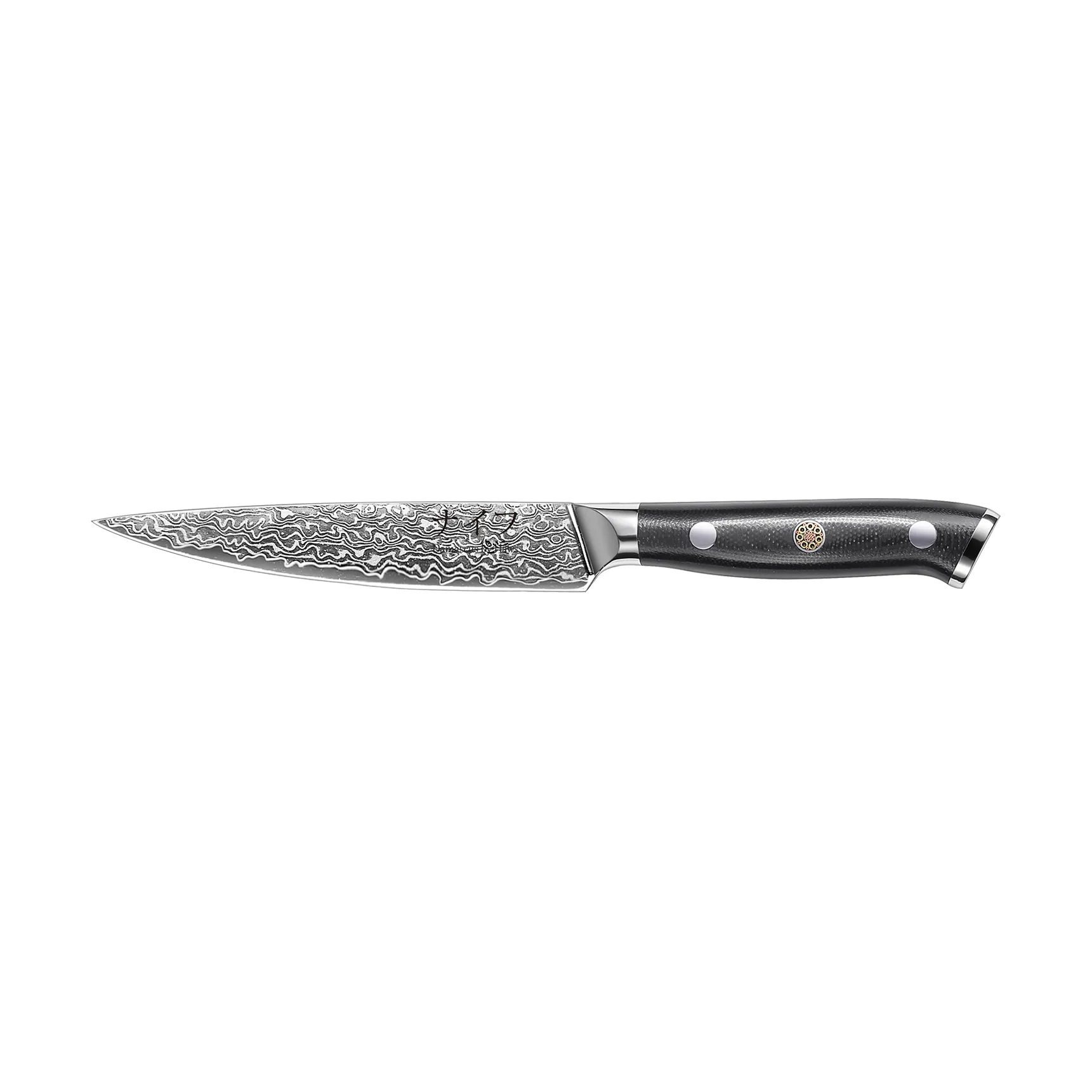 Damascus By Hâws universal knife 23.6 cm, Black-stainless steel Hâws