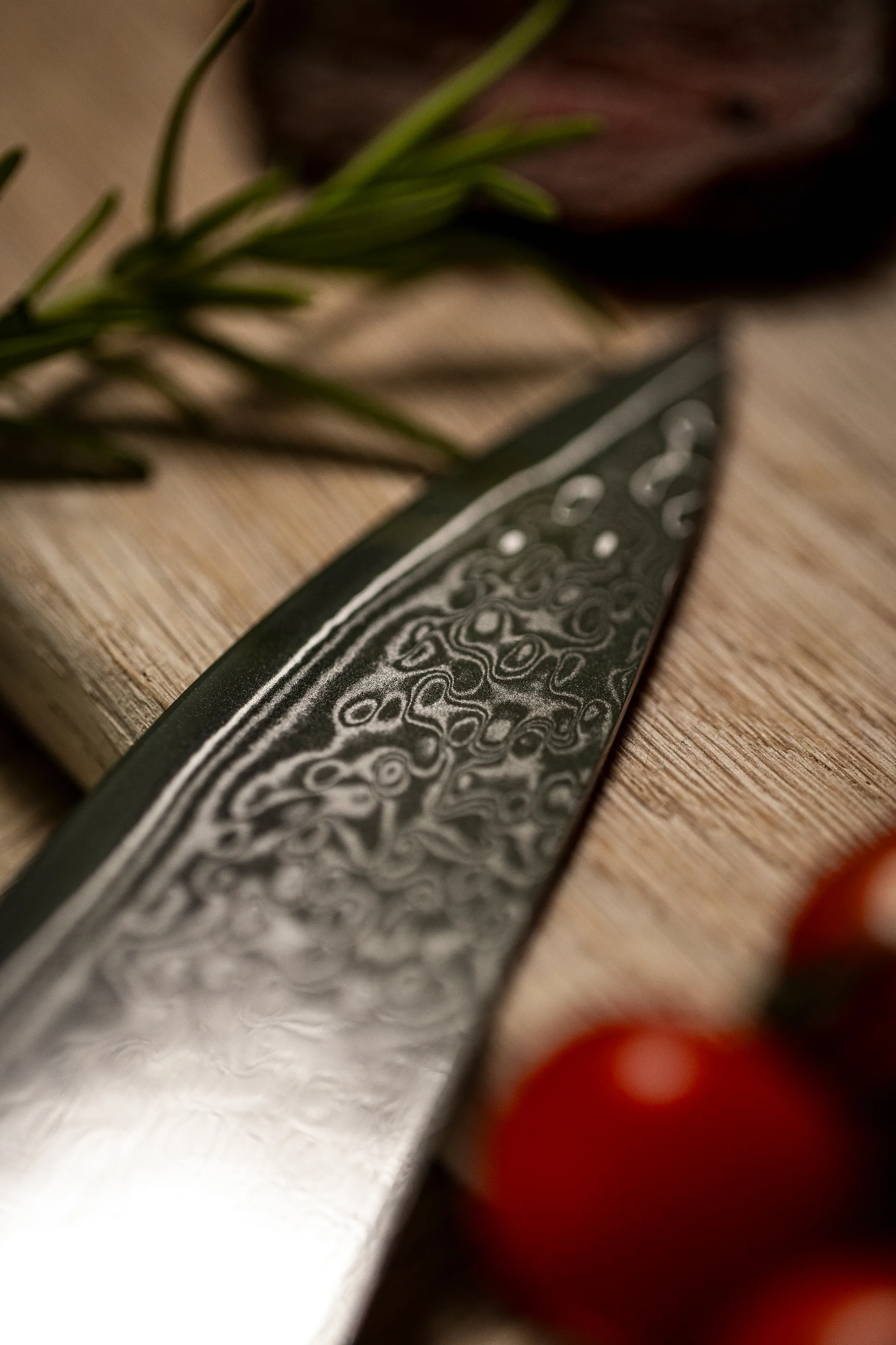 Damascus knife set 6-piece, Brown-stainless steel Hâws