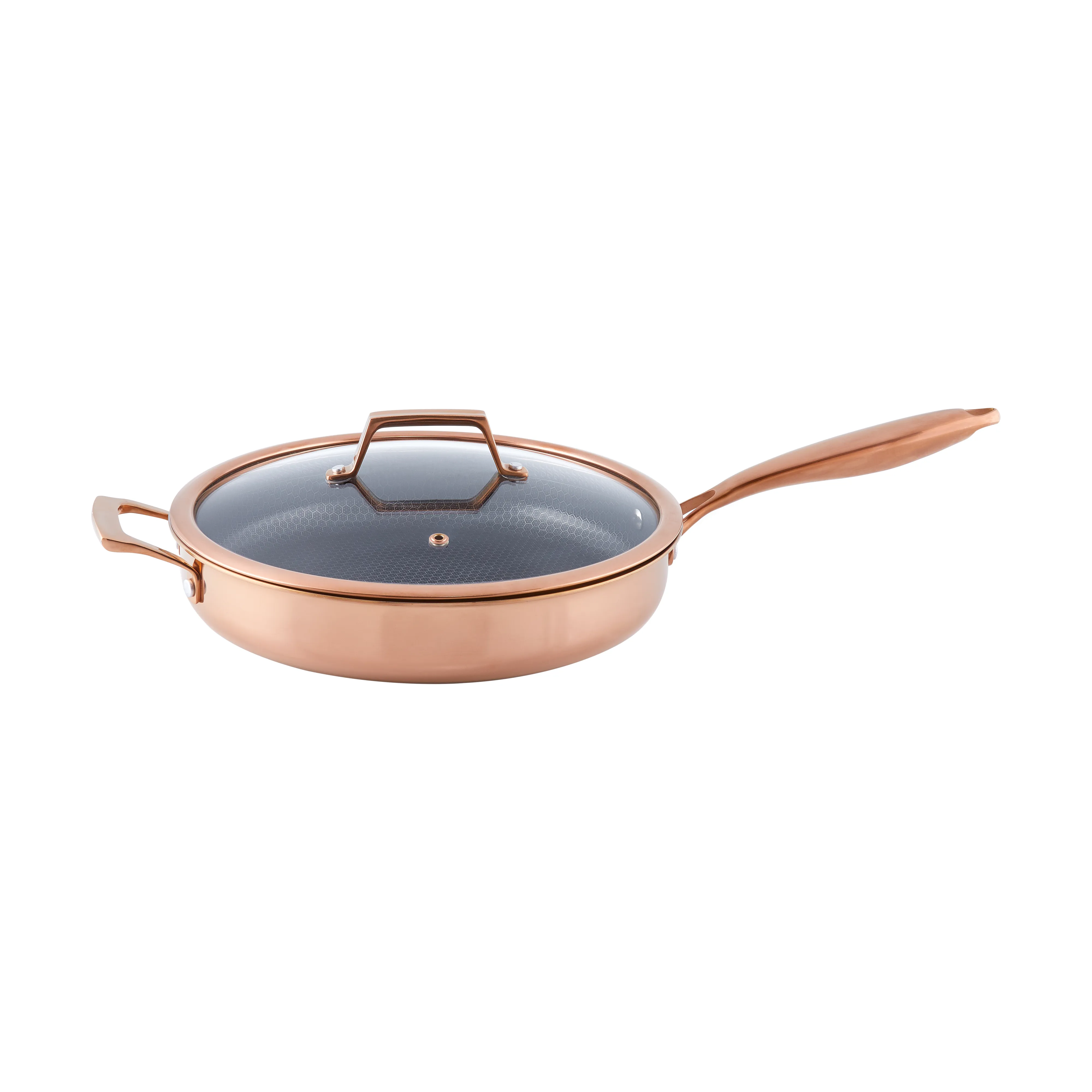 Hâws Santo cast-iron frying pan with lid hybrid coating from Hâws