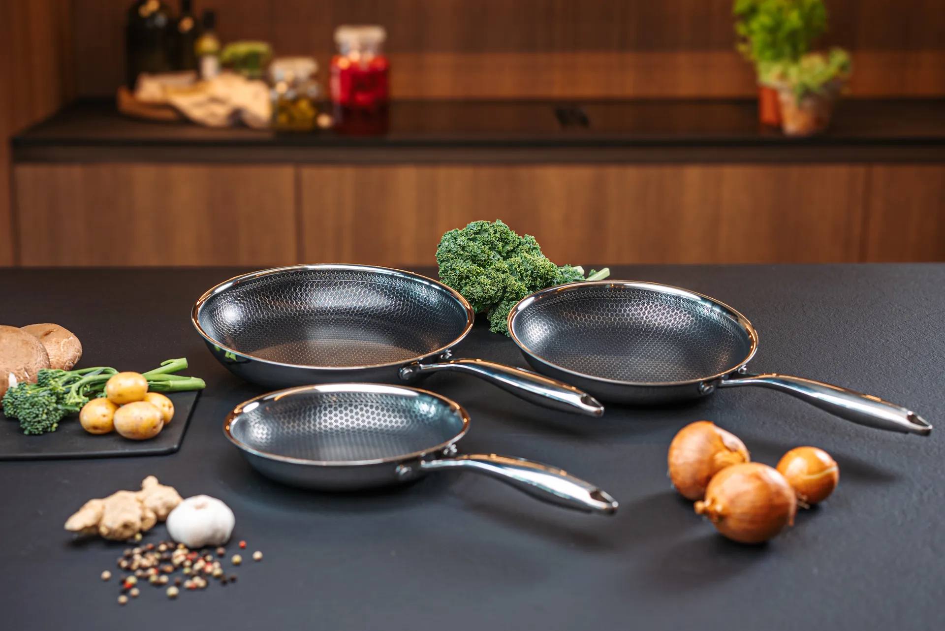 Hâws Santo frying pan hybrid coating Ø30 cm, Silver Hâws