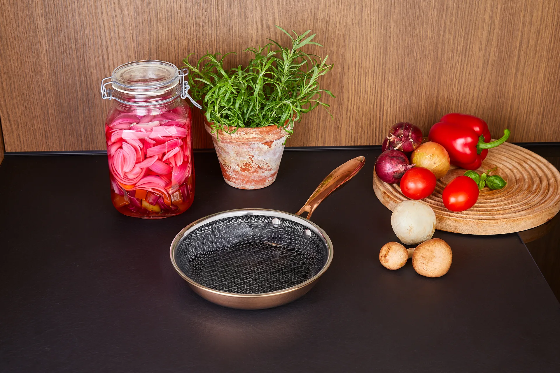 Hâws Santo frying pan hybrid coating rose gold, Ø20 cm -> Ø20 cm Hâws