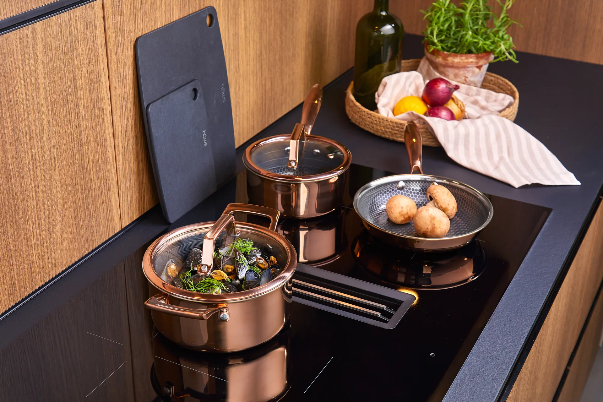 Hâws Santo frying pan hybrid coating rose gold, Ø20 cm -> Ø20 cm Hâws