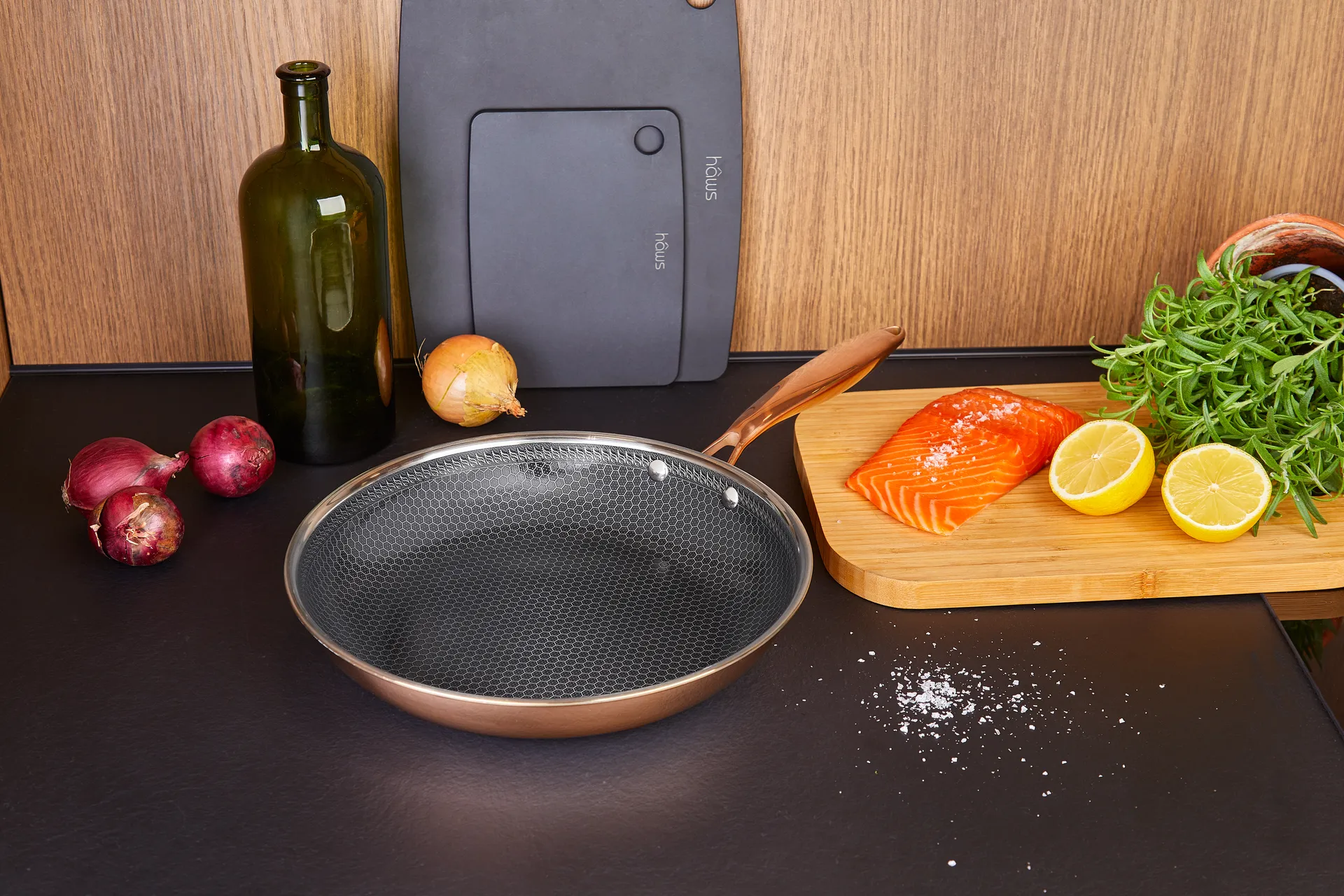Hâws Santo frying pan hybrid coating rose gold, Ø28 cm Hâws