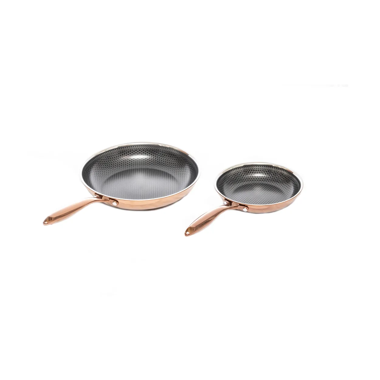 Hâws Santo frying pan set hybrid coating 2-piece Rose Gold
