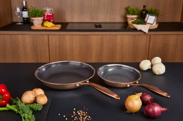 Hâws Santo frying pan set hybrid coating 2-piece - Rose Gold - Hâws