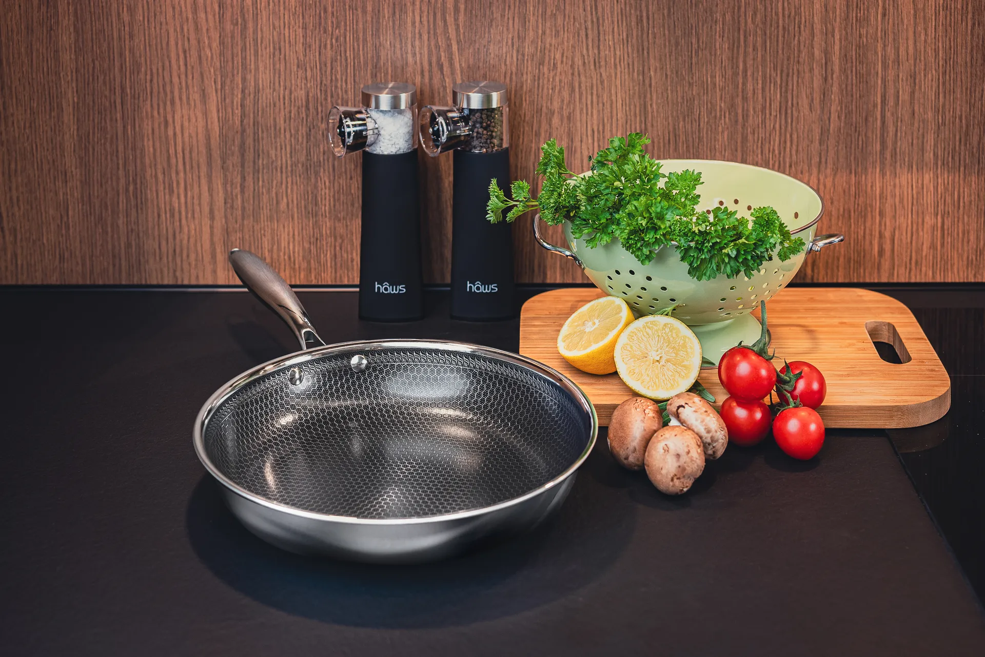 Hâws Santo hybrid coating frying pan 28 cm, Stainless steel Hâws