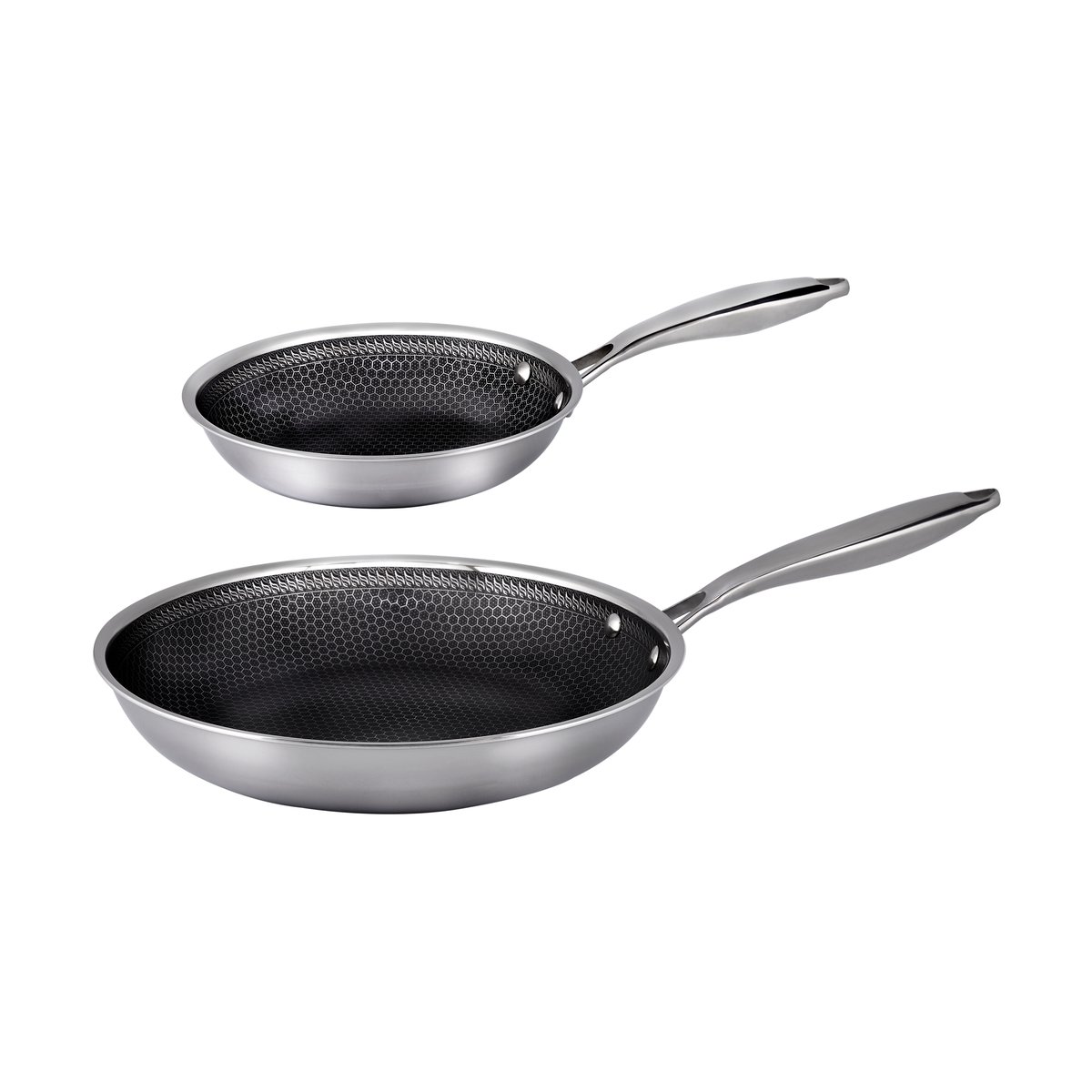 Hâws Santo hybrid coating frying pan set 2 pieces Stainless steel