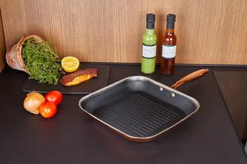 Hâws Santo hybrid coating grill pan 28 cm - Rose Gold - Hâws