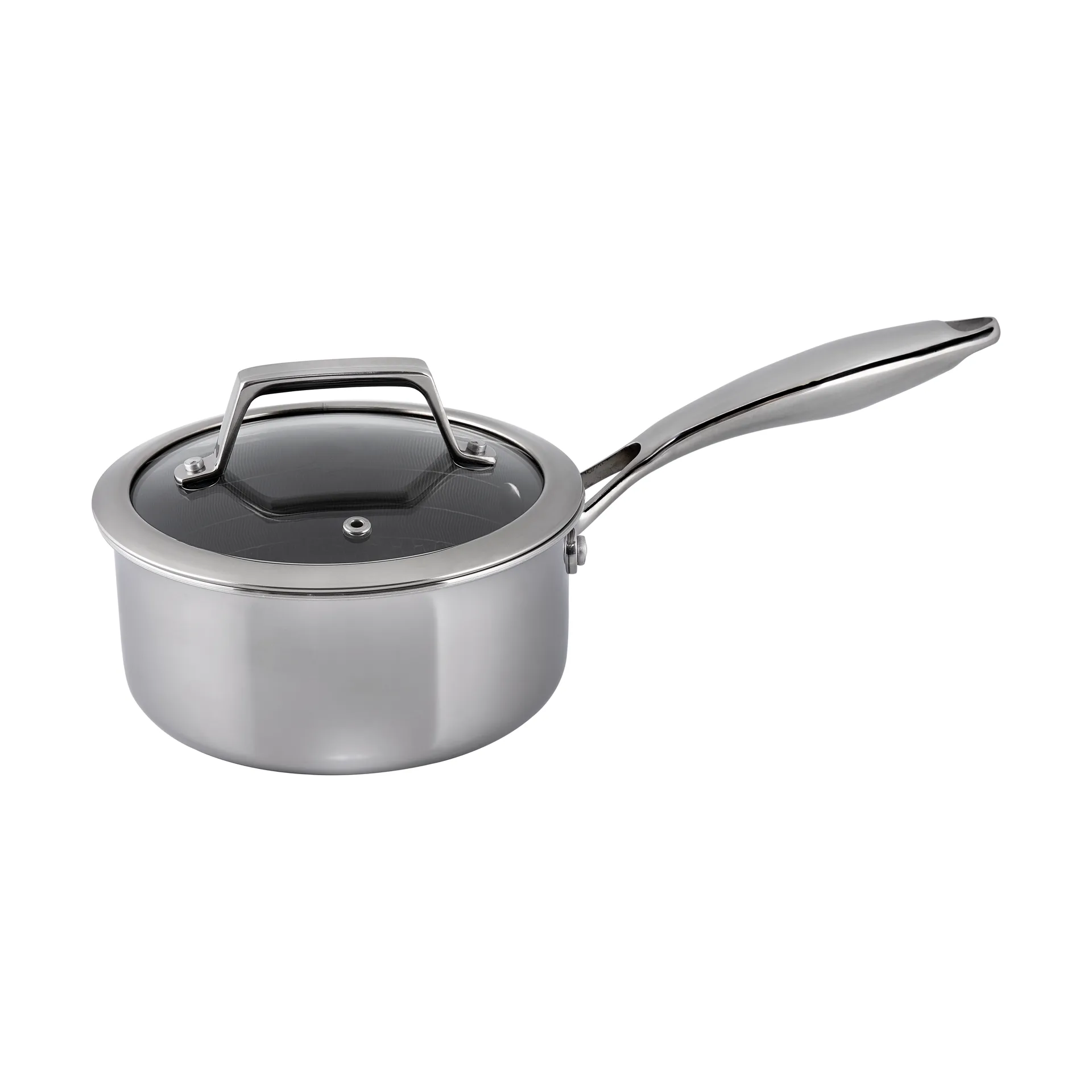 Hâws Santo hybrid coating saucepan with lid 1.5 L, Stainless steel Hâws
