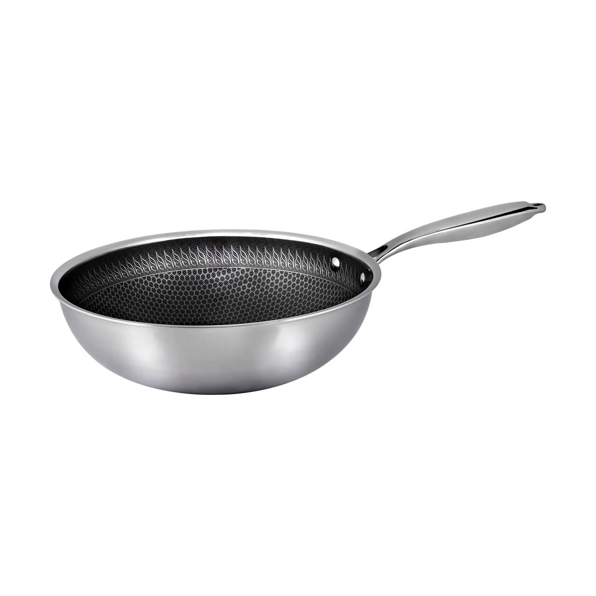 Hâws Santo hybrid coating wok pan 28 cm, Stainless steel Hâws