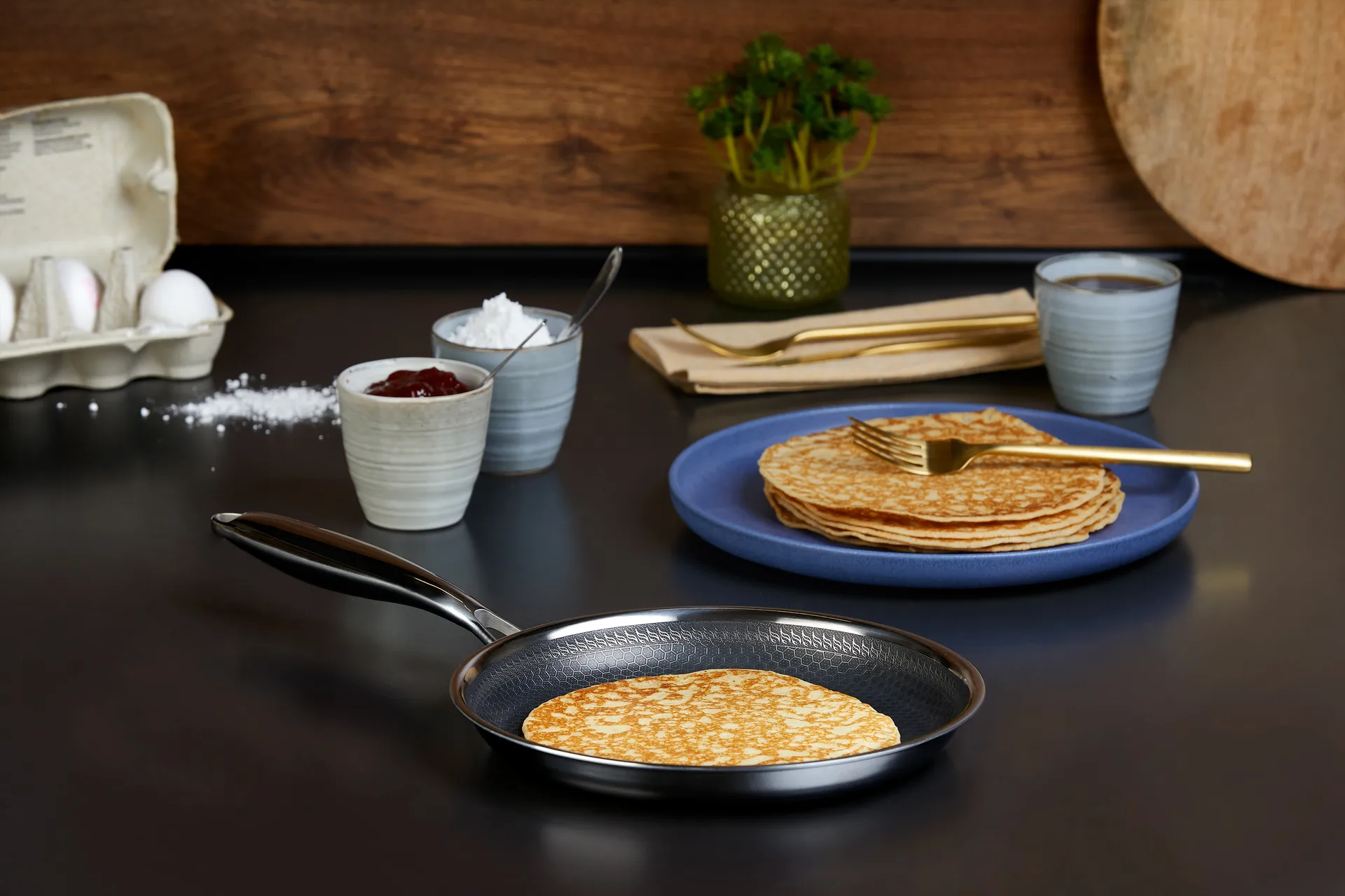 Hâws Santo pancake pan hybrid coating Ø24 cm, Silver Hâws