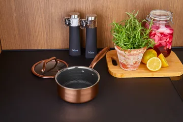 Hâws Santo saucepan with lid hybrid coating 1.5 L - Rose Gold - Hâws
