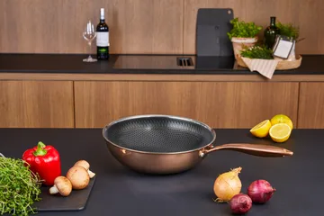 Hâws Santo wok pan hybrid coating Ø28 cm - Rose Gold - Hâws